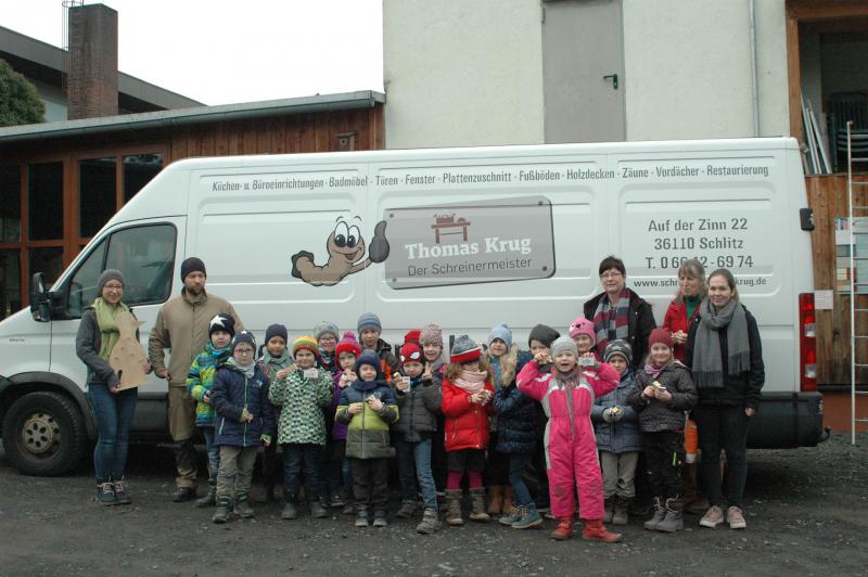 Gruppenbild der Vorschulklasse aus Dieffenbach